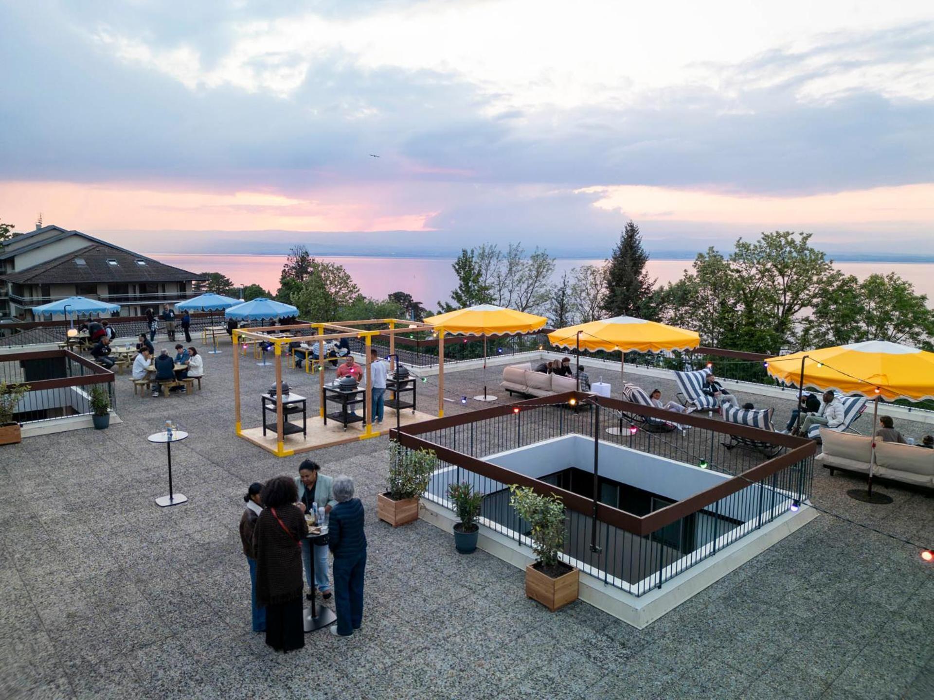 Cote Lac Hostel Evian Exterior foto